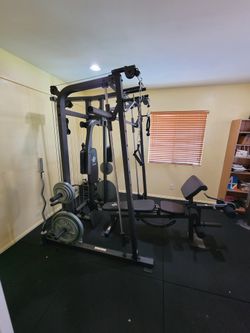  Vesta Smith Machine Squat Rack Power Cage With Multi Function Adjustable FID Bench