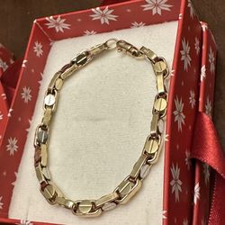 14k Gold Italy Bracelet .585 