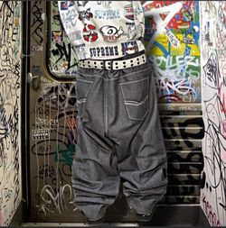 Black vintage skater jeans 2000s baggy