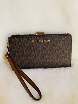 Michael Kors Jet set travel LG double zip wristlet