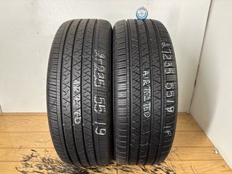 2 tires 235 55 19 Continental Crosscontact LX Sport high tread