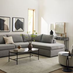 West Elm Sleeper Sofa Gray 112”