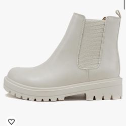 Soda Pilot ~ Women Lug Sole Low Heel Chelsea Fashion Ankle Bootie w/Double Elastic Gore