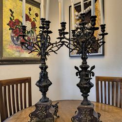 Candelabras . Antique.