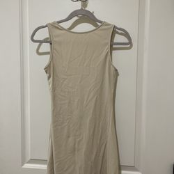 Backless Beige Dress