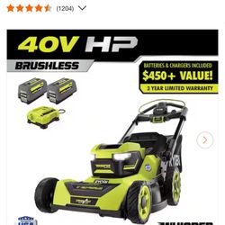 Lawnmower Ryobi Self propelled AWD New $340 Firm