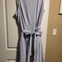 Calvin Klein Seersucker Dress