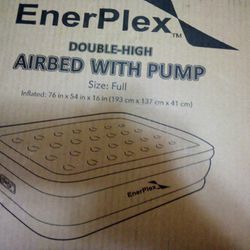 EnerPlex Double-High Full Size Airbed With Built In Pump 