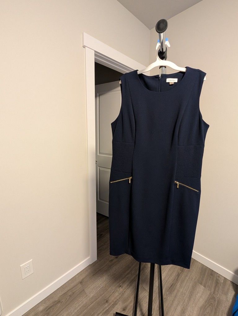 Calvin Klein Blue Dress Size 14