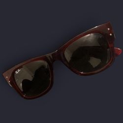 Red Ray-Ban sunglasses unisex Mega Wayfarer Bio-Based