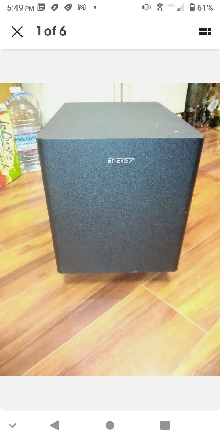 Klipsch Energy Power Bar Elite 90 Watt Wireless Active Subwoofer Only