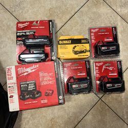 Milwaukee / Dewalt Batteries For Sale 