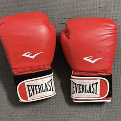 Everlast training gloves red