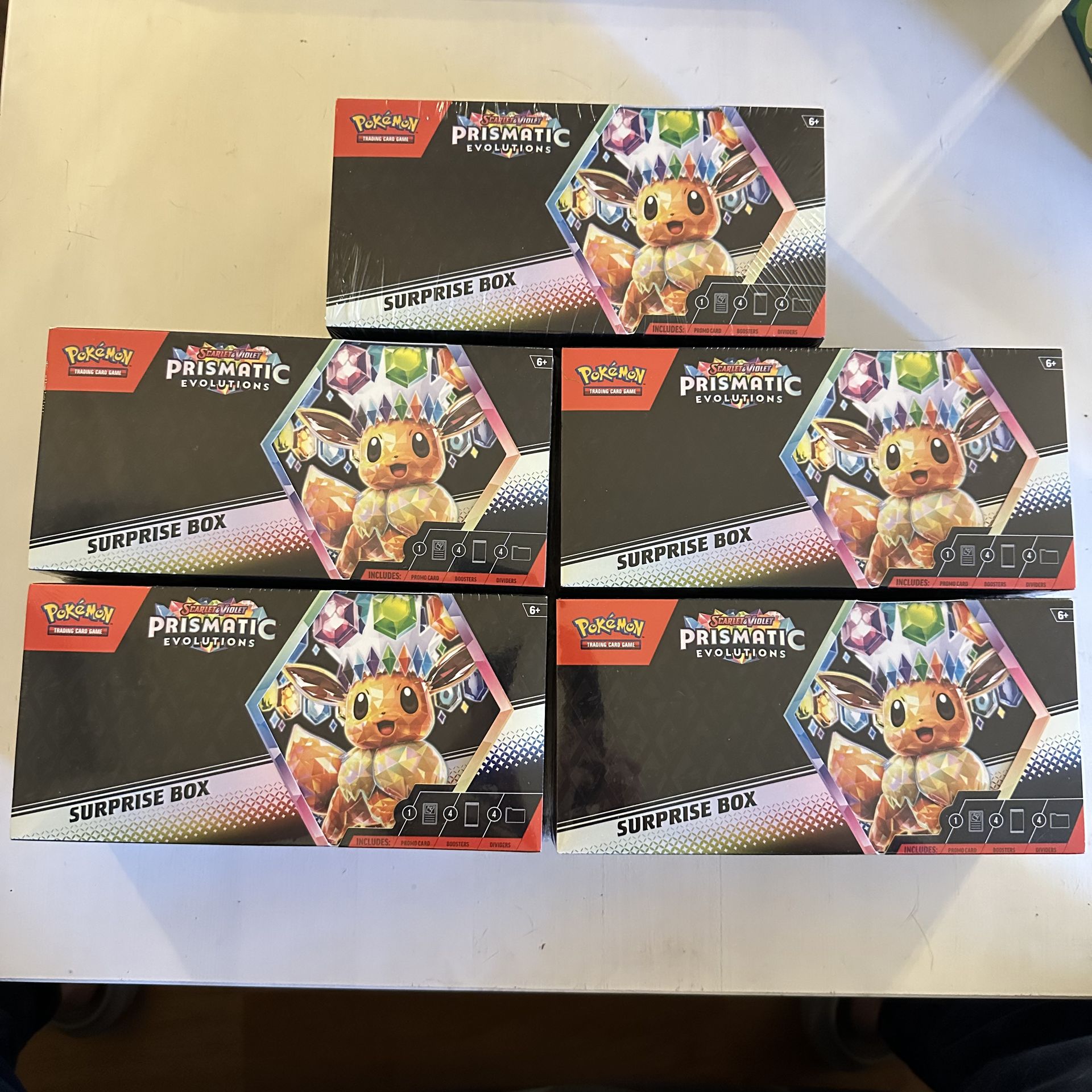 Pokemon cards TCG Prismatic Evolutions Surprise Box Pokemon cards TCG Prismatic Evolutions Surprise Box