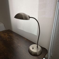 Silver Desk Lamp