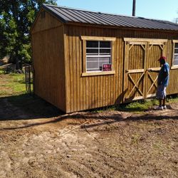 10x20 Ranch Style Utility Building In Great Condition