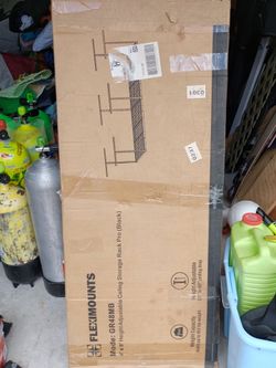 Garage ceiling mount hanging rack