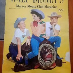 Rare Vintage 1957 Walt Disney's Mickey Mouse Club Magazine Vol.2 No.3 Spin And Marty 