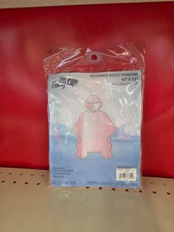 The Easy Life Reusable Adult Rain Poncho