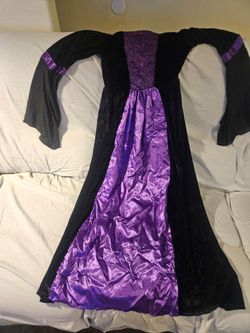 Black and Purple Witch Costume Dress