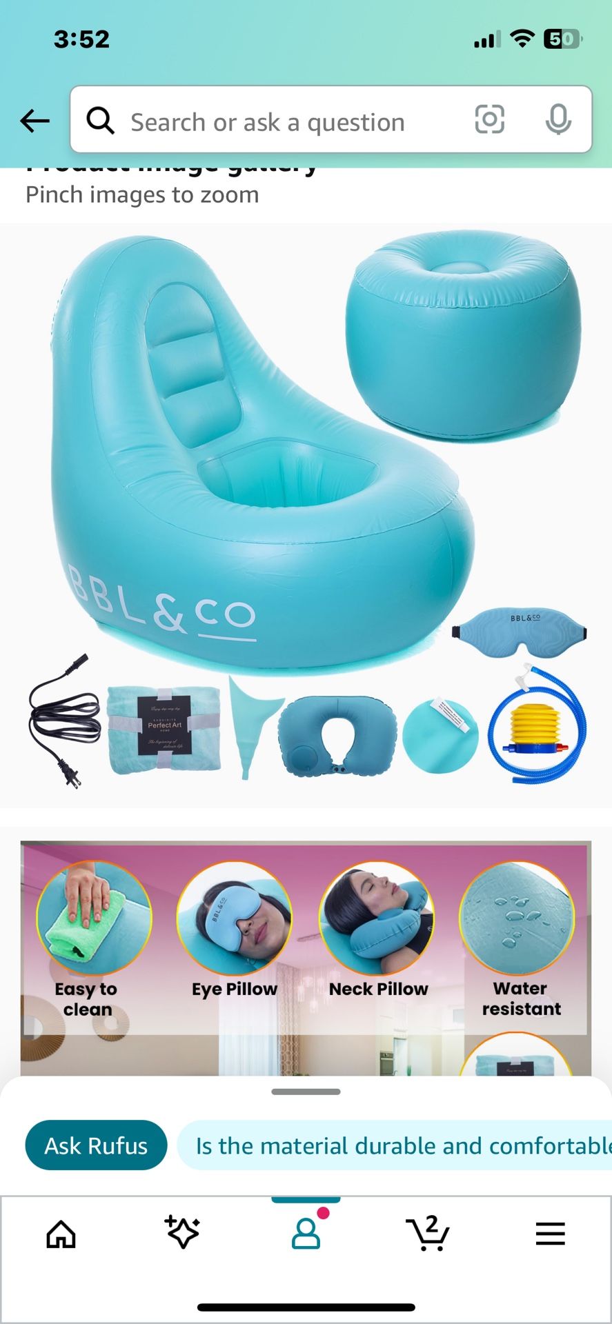 Bbl Bed And Pillow. Para Operación de Bbl Aumentó De Glúteos
