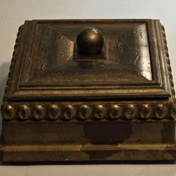 Handmade Wood Decorative Box With Lid