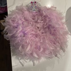 Pink Princess Feather Wreath