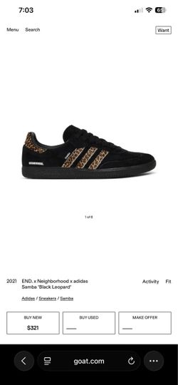 Adidas Samba End x Neighborhood 9.5 US