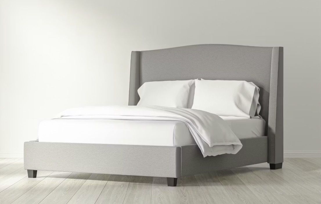 Saatva Lucerne Slate Grey Queen Bed (in Box) ❤️