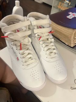 Reebok Freestyle Hi White Sneakers