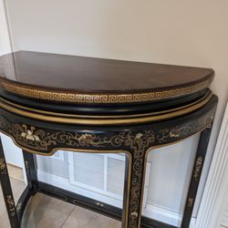 Console Table With Mahogany Top 