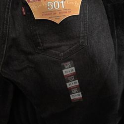 Brand New Black Levi 501 Jeans 