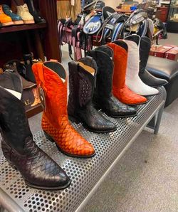Botas vaqueras de piel para hombre