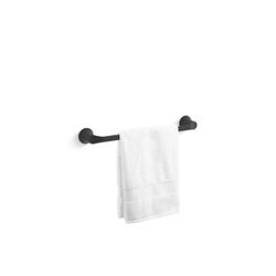 KOHLER Simplice 18 in. Wall Mounted Single Towel Bar in Matte Black