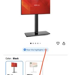 AOKCOS Swivel TV Floor Stand for 43-75 Inches