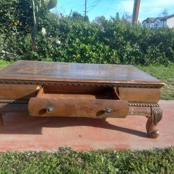 vintage wooden coffee table 