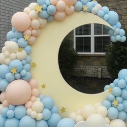 Moon & Clouds Event Backdrop For Sale