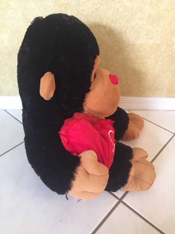 Gorilla Stuffed Animal with Valentine's Day Heart