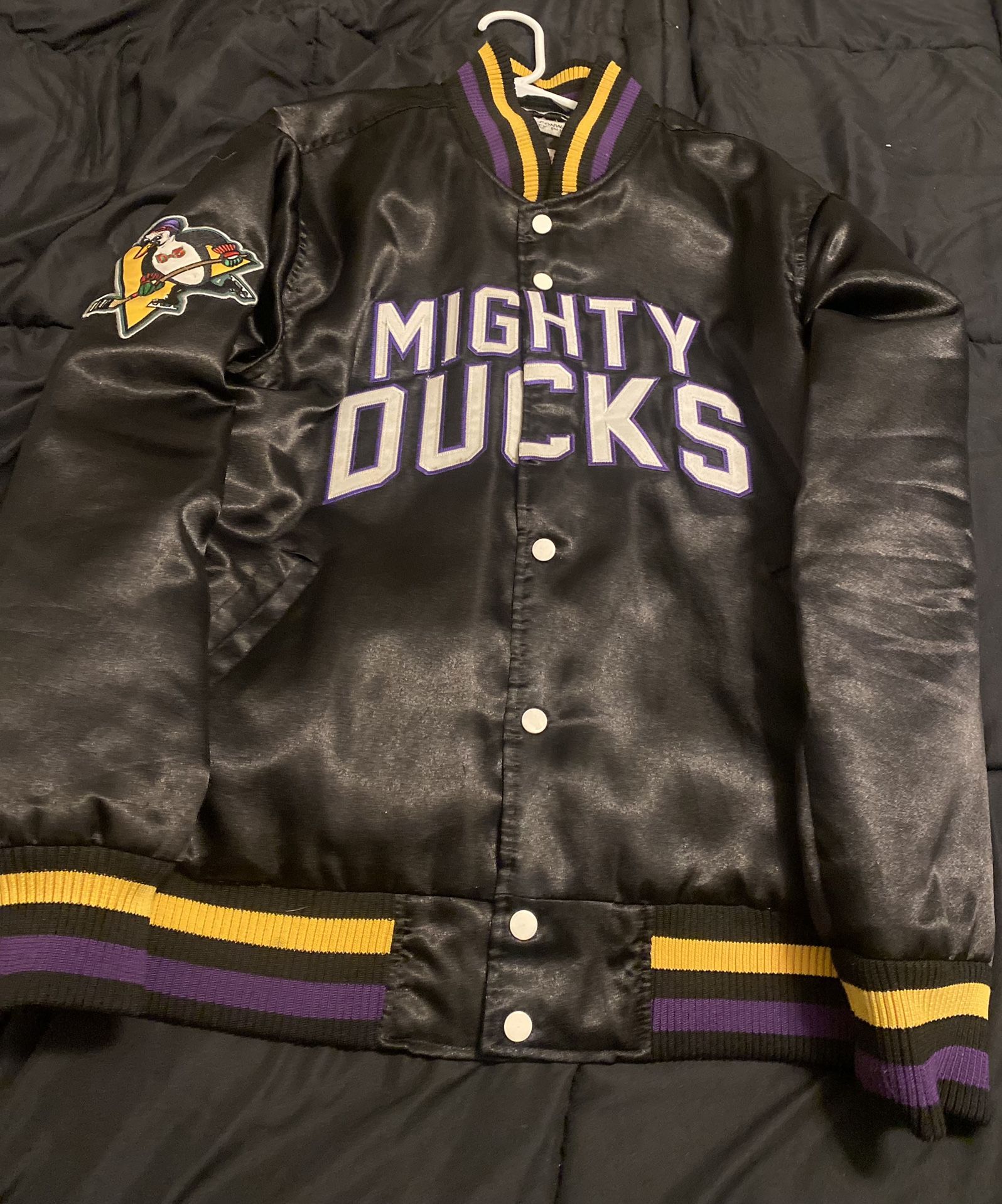 Mighty Ducks Letterman Bomber Jacket