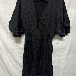 Black Satin Dress 