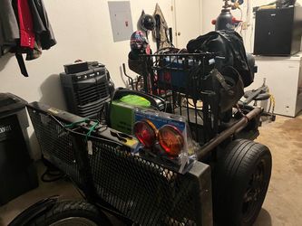 Trailer and green welder