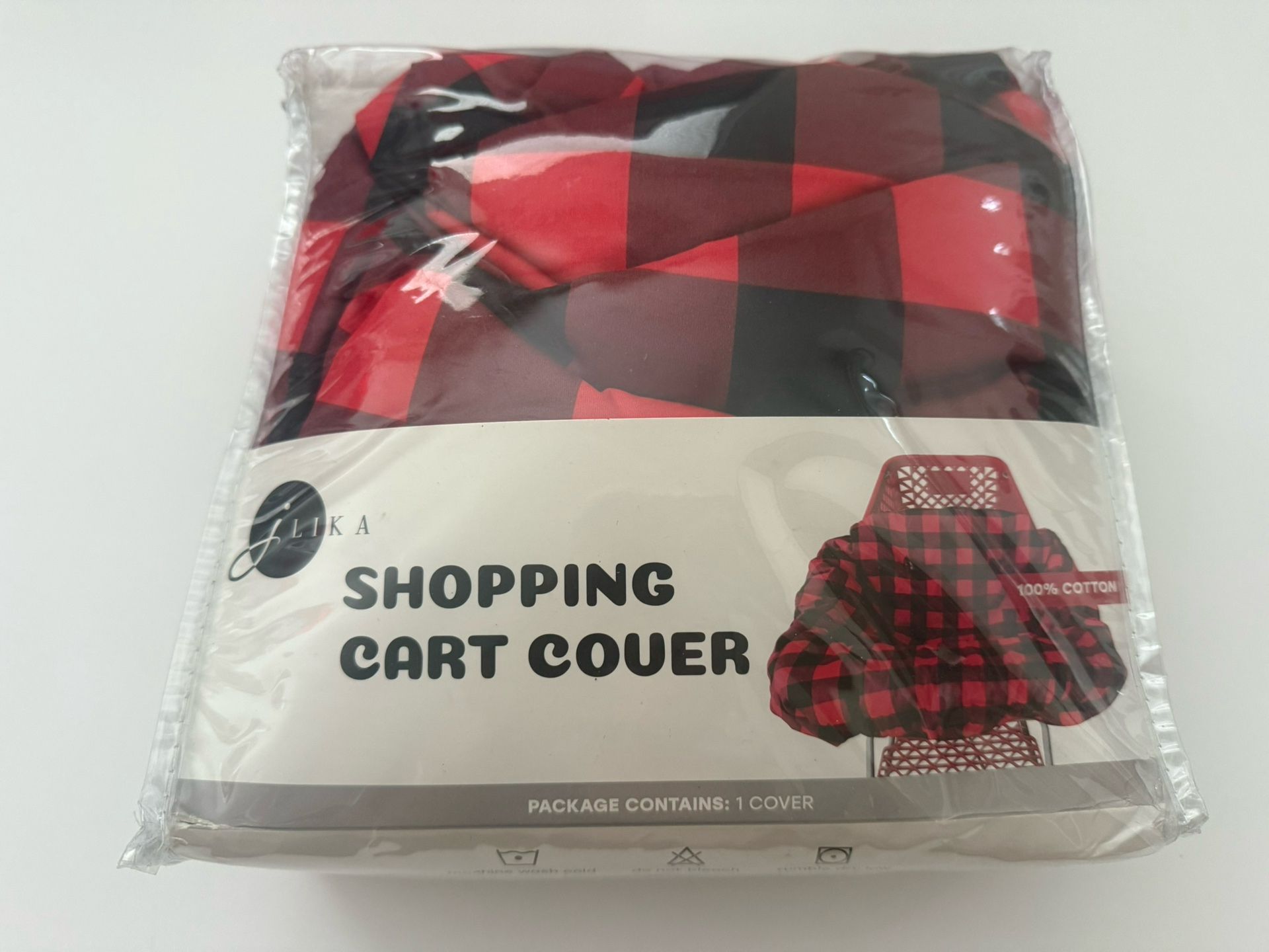 New Shopping Cart Cover Red/Black for Infants/Toddlers