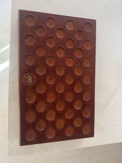 Wooden Dollar Coin Display Wooden Board