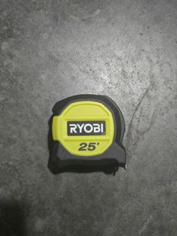 Ryobi 25 ft. Tape Measure with Overmold and Wireform Belt Clip