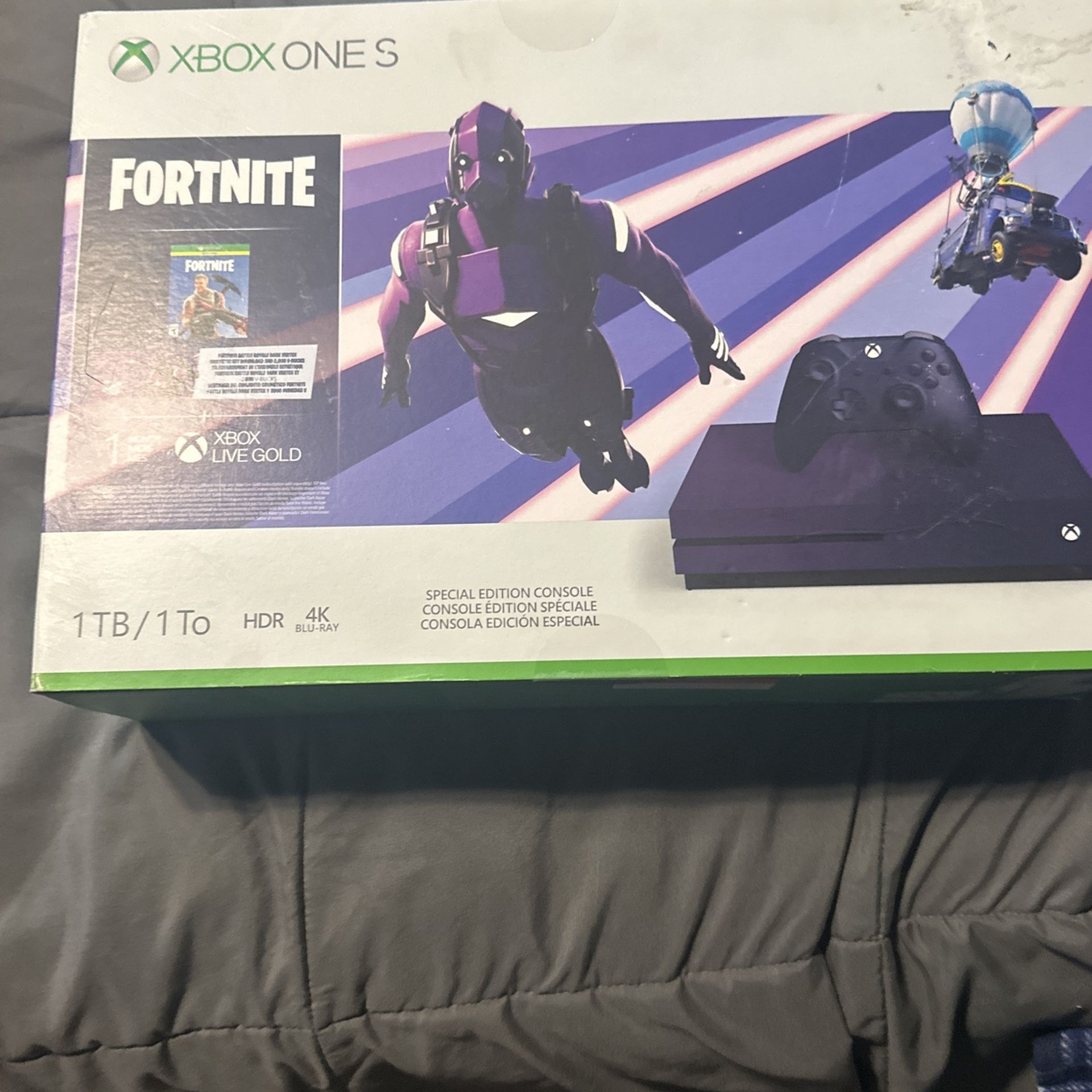 Never Opened Xbox One S Purple Fortenite Edition 