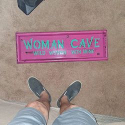 Woman Cave Metal SIGN