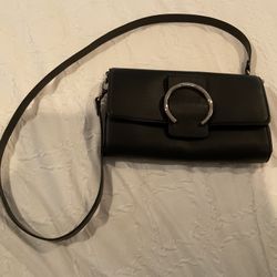 Black Long Strap Purse 