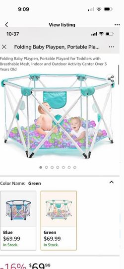Folding, baby playpen, portable