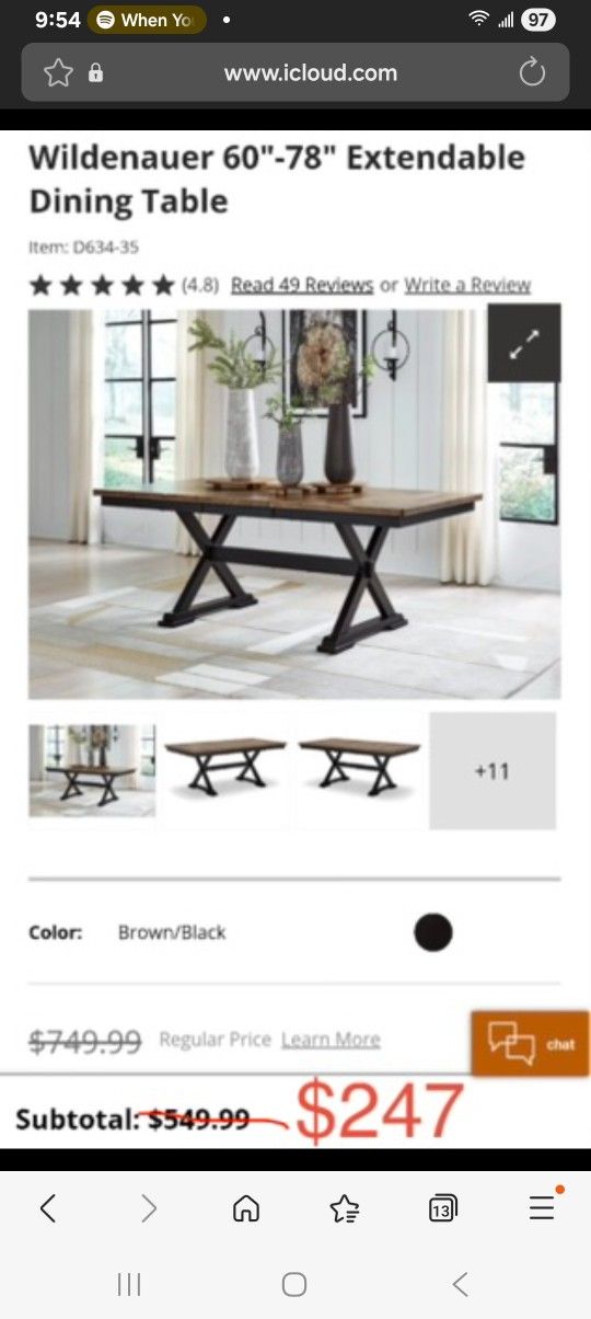 Dining Table Extention Brand New Ashley