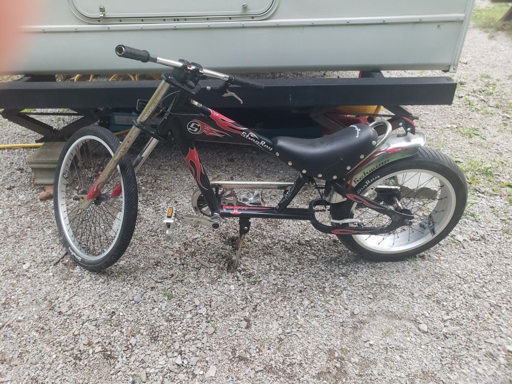 Red Schwin stingray orange county chopper bicycle
